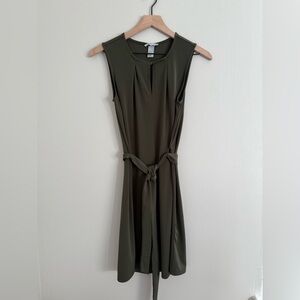 H&M Green Work Dress